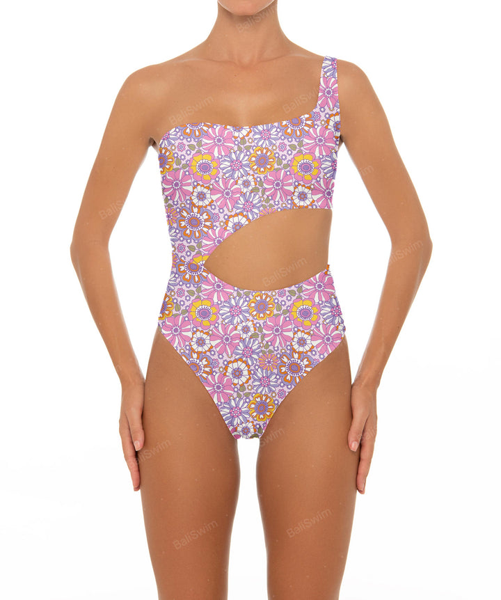 BSWS-S34 One Shoulder Swimsuit