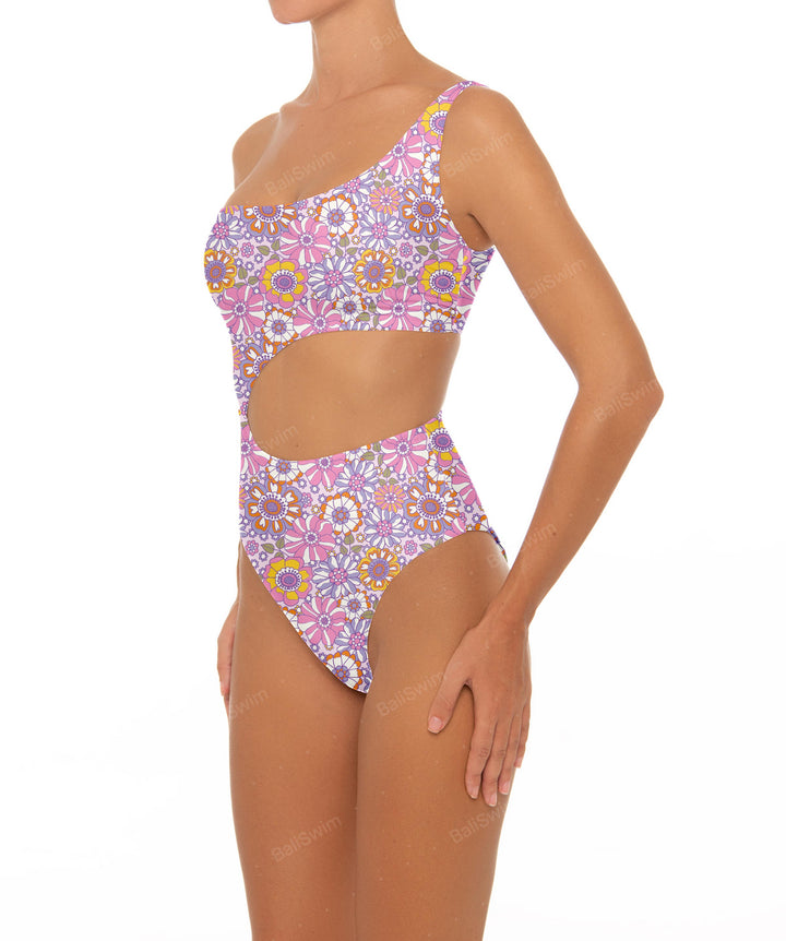 BSWS-S34 One Shoulder Swimsuit