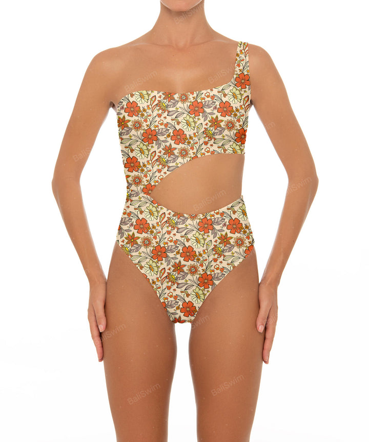 BSWS-S34 One Shoulder Swimsuit