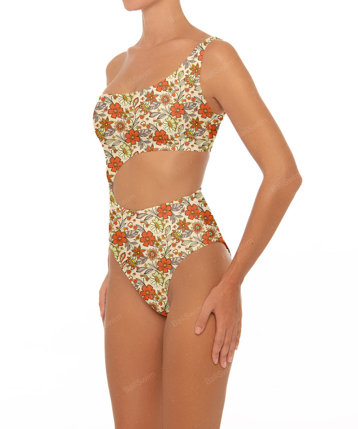 BSWS-S34 One Shoulder Swimsuit