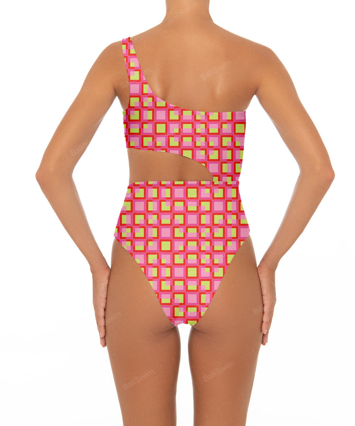 BSWS-S34 One Shoulder Swimsuit