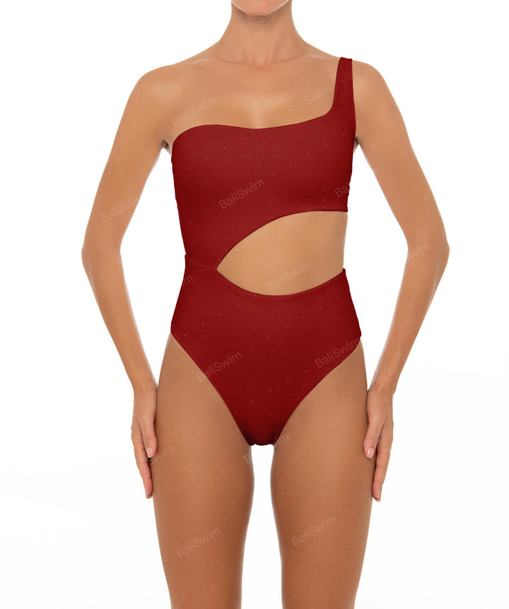 BSWS-S34 Asymmetrical Side Cutout One Piece