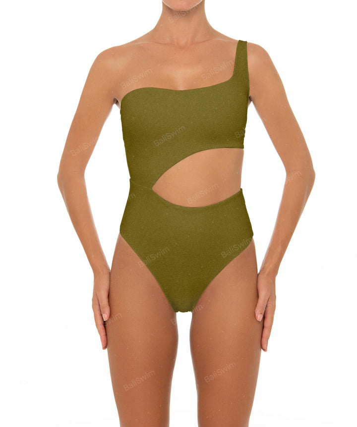 BSWS-S34 Asymmetrical Side Cutout One Piece