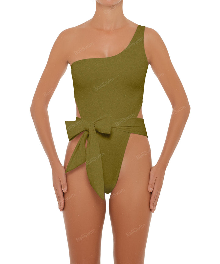 BSWS-S37 Asymmetrical Wrap One Piece