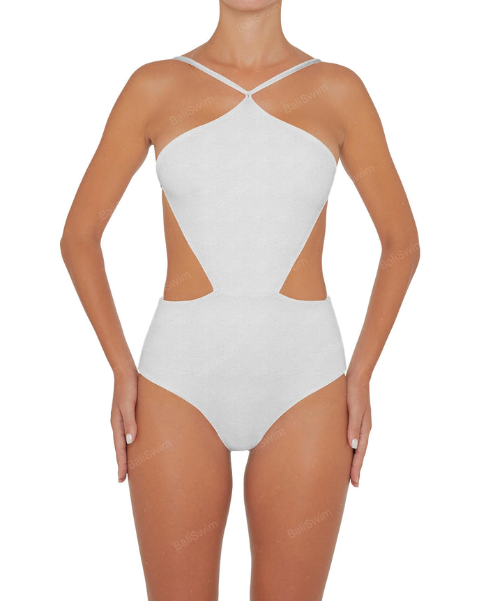 BSWS-S45 Peek a Boo Halter One Piece
