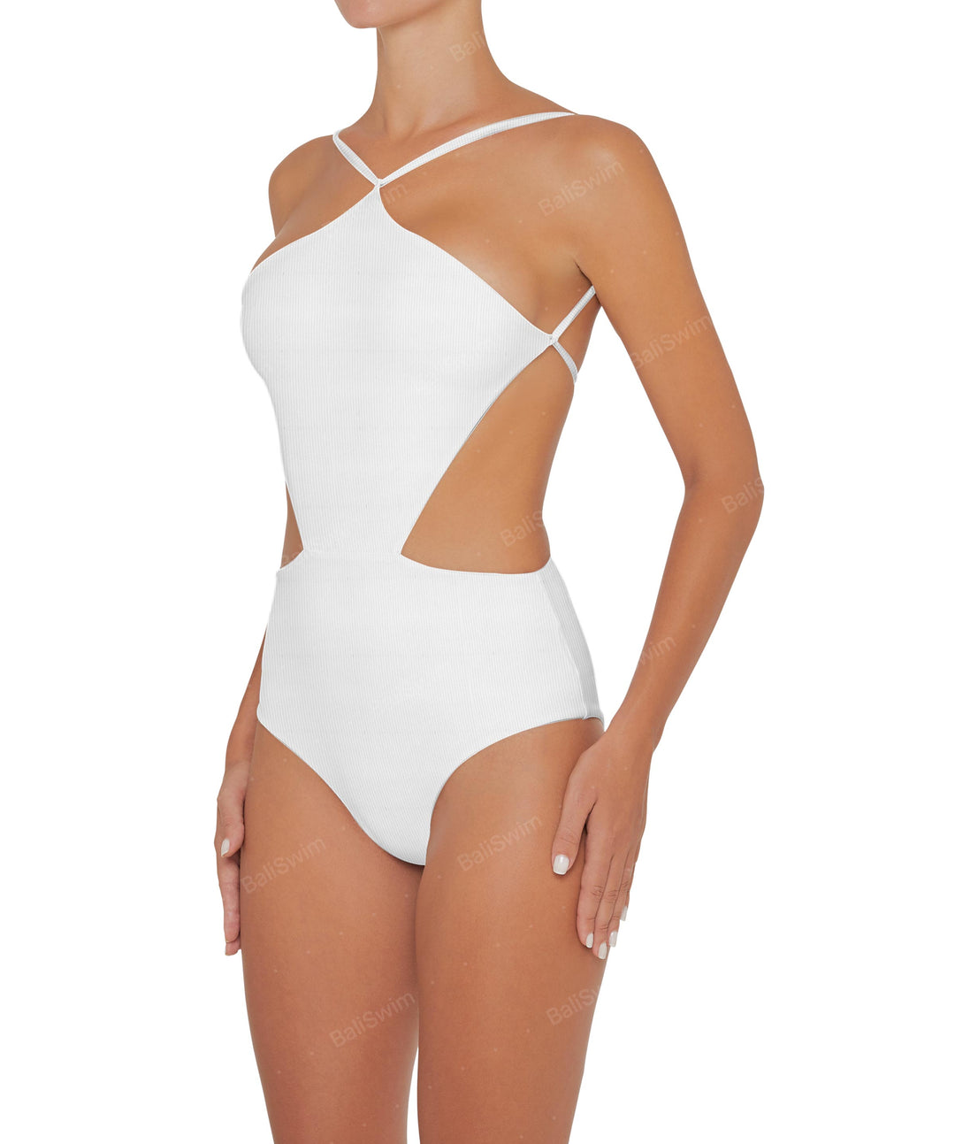 BSWS-S45 Peek a Boo Halter One Piece