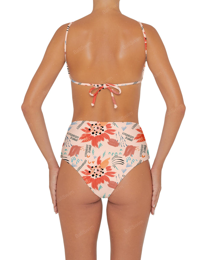 BSWS-S45 Peek a Boo Halter One Piece