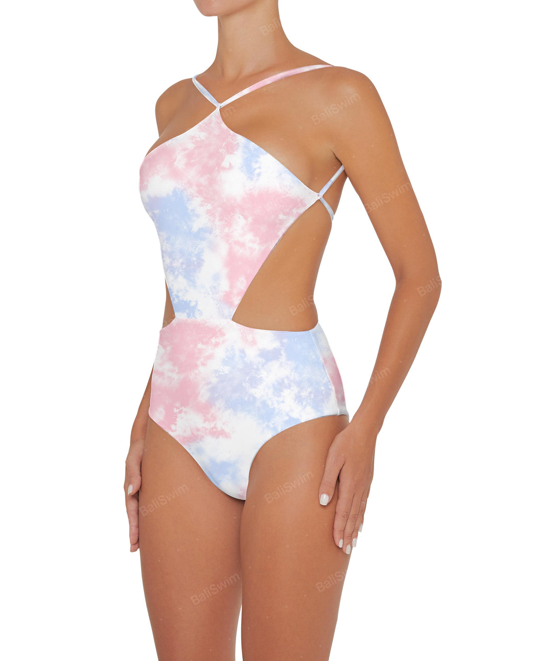 BSWS-S45 Peek a Boo Halter One Piece