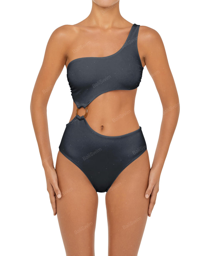 BSWS-S51 Assymetric Cut Out O-Ring Monokini