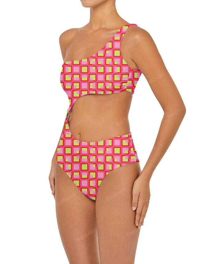 BSWS-S51 Assymetric Cut Out O-Ring Monokini