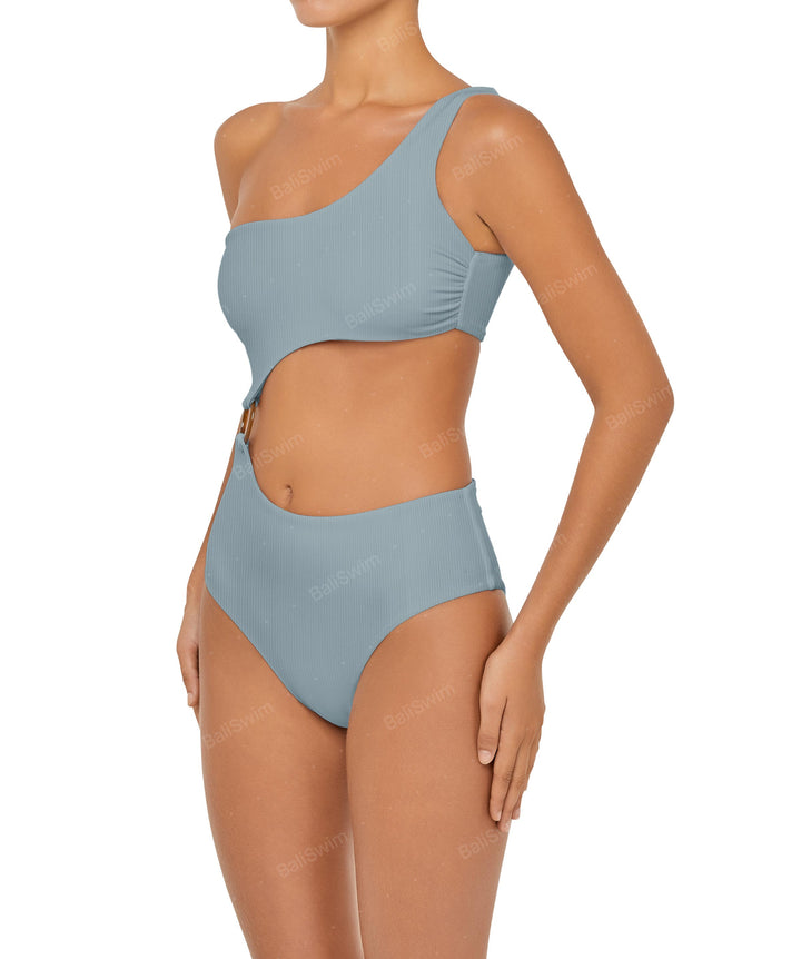 BSWS-S51 Assymetric Cut Out O-Ring Monokini