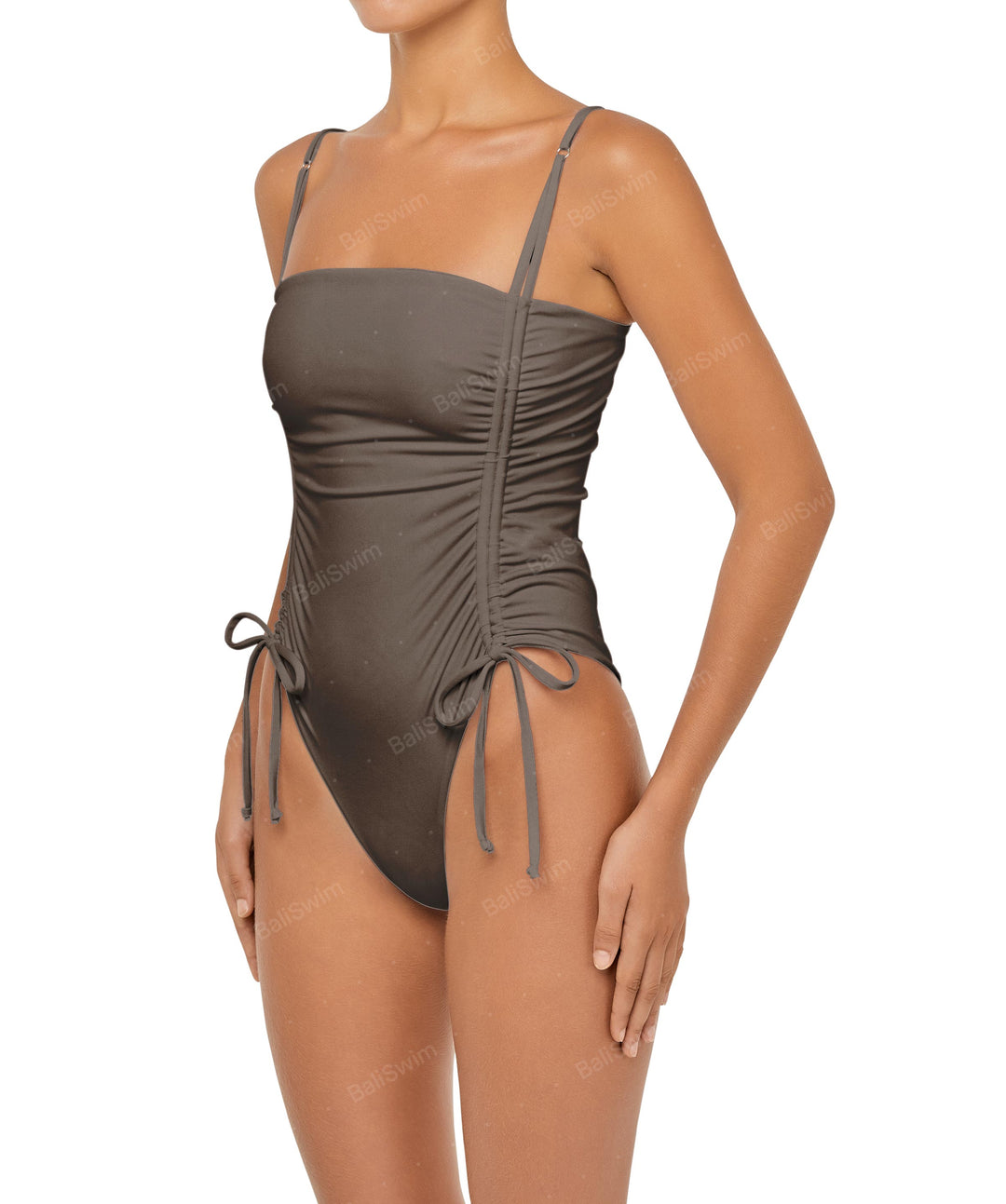 BSWS-S52 Princess Line Ruched One Piece
