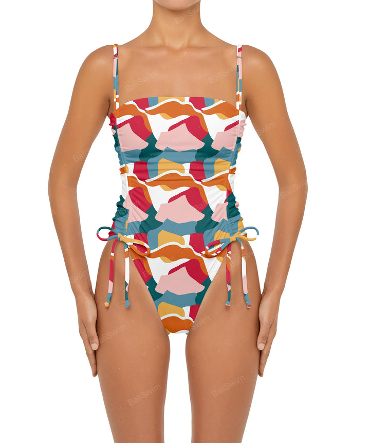 BSWS-S52 Princess Line Ruched One Piece