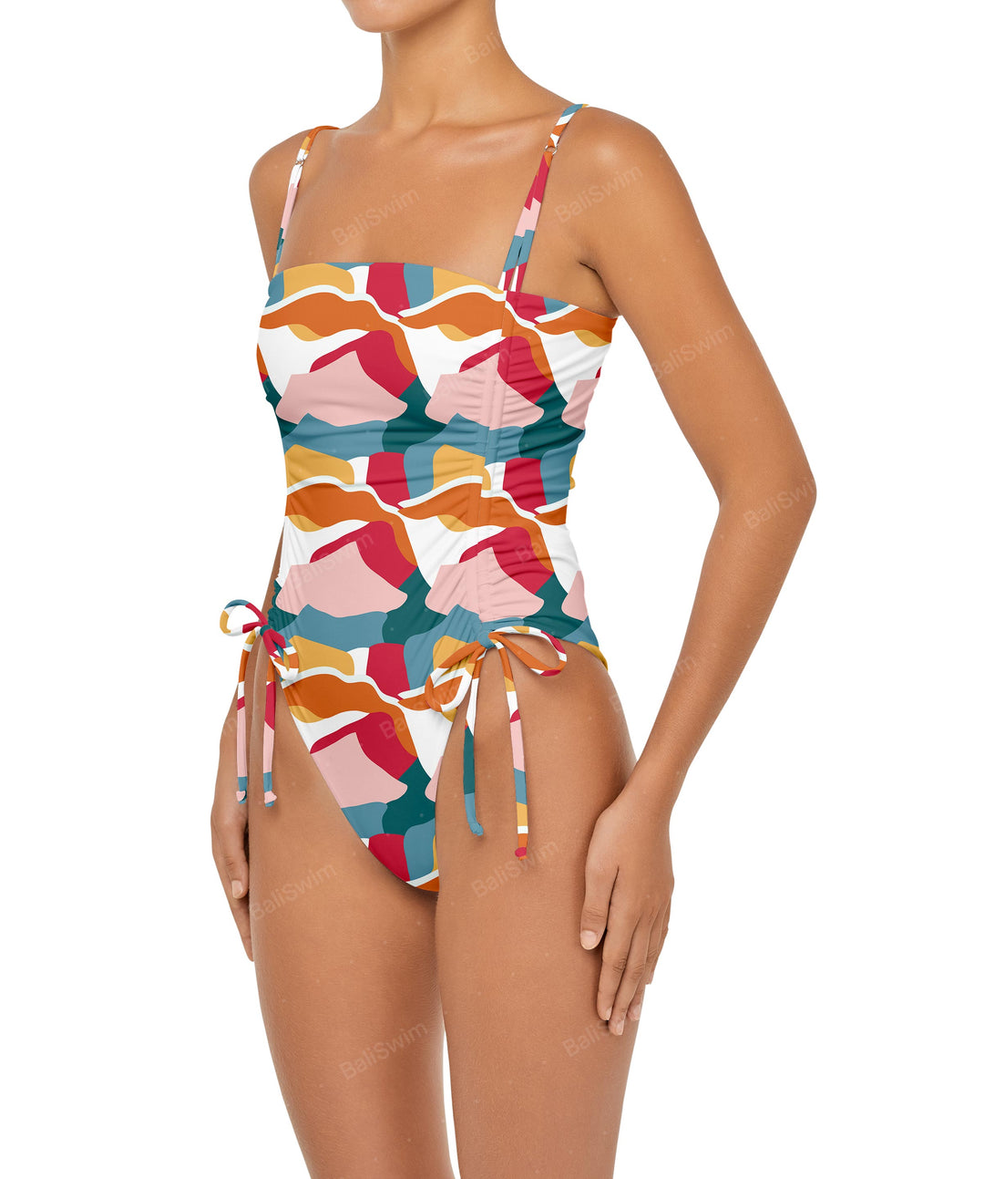 BSWS-S52 Princess Line Ruched One Piece