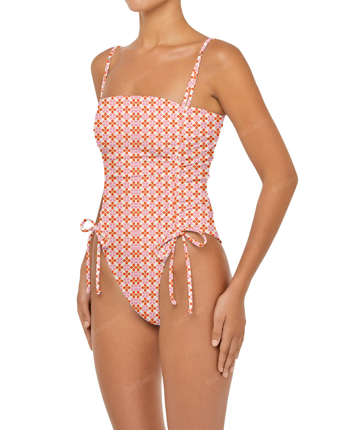 BSWS-S52 Princess Line Ruched One Piece