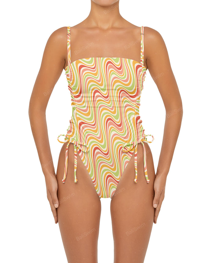 BSWS-S52 Princess Line Ruched One Piece