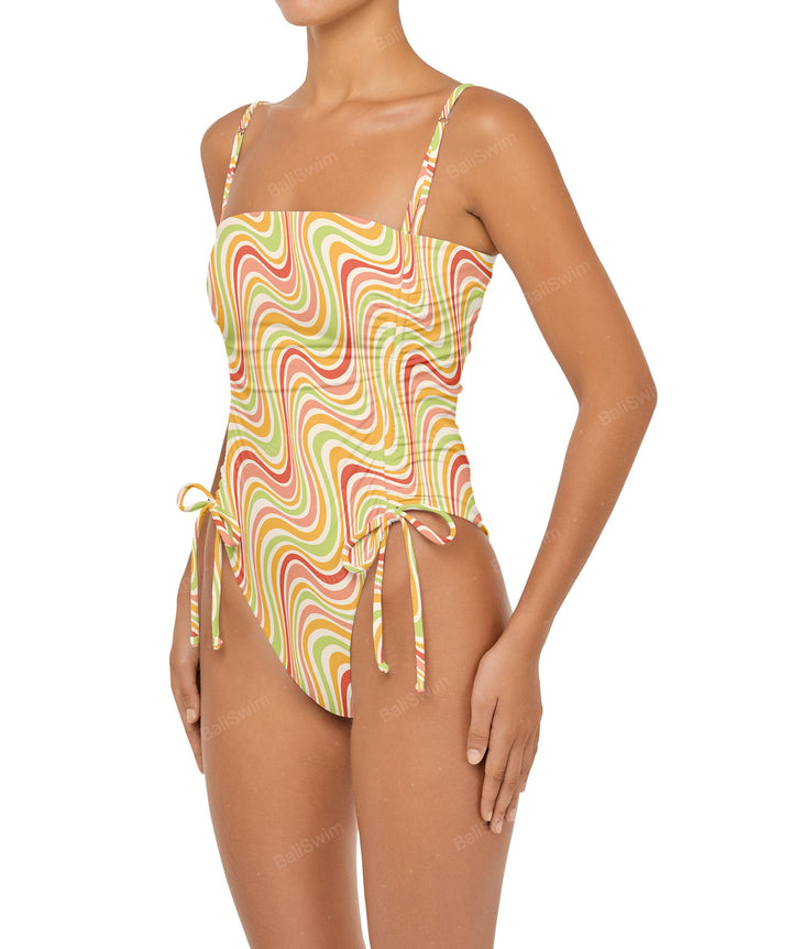 BSWS-S52 Princess Line Ruched One Piece