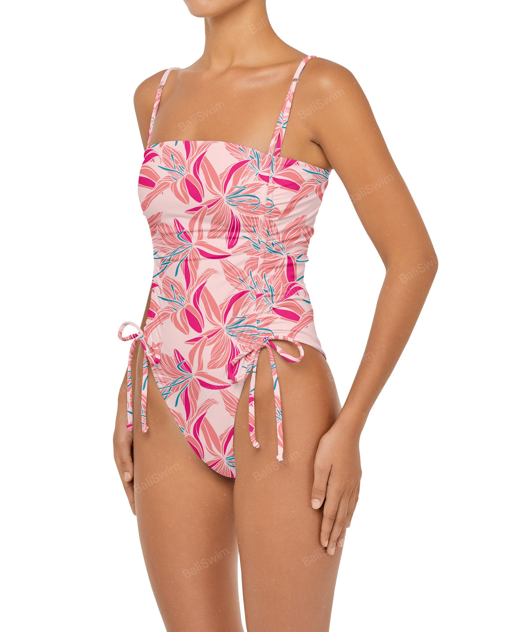BSWS-S52 Princess Line Ruched One Piece