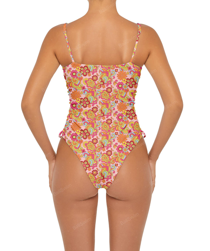 BSWS-S52 Princess Line Ruched One Piece
