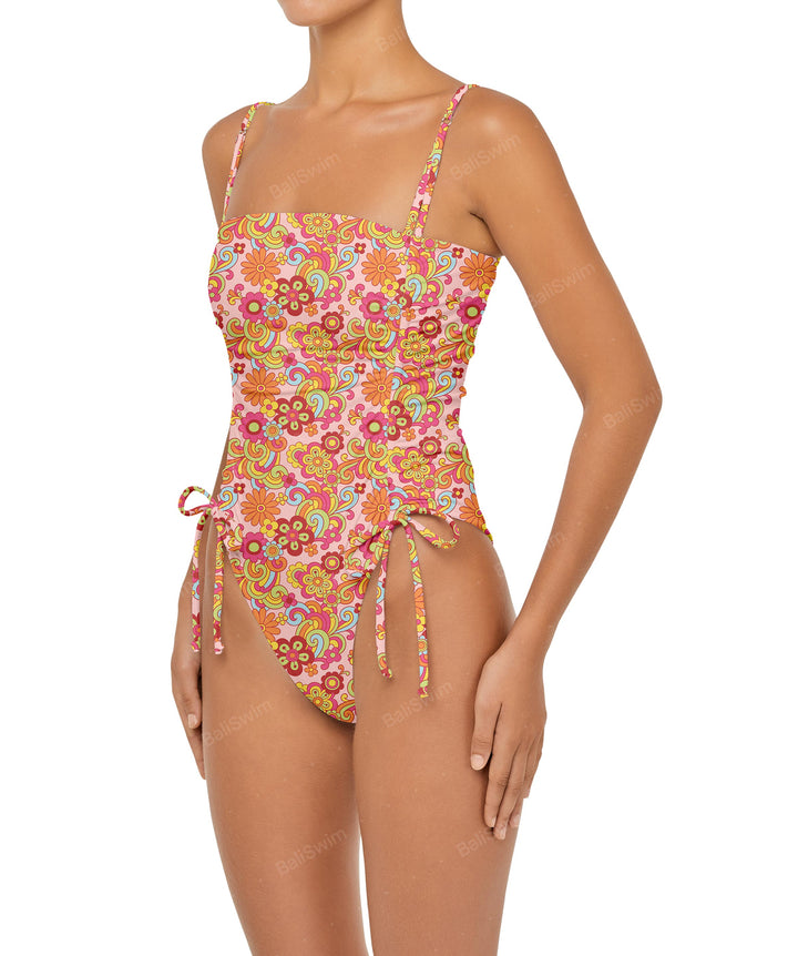 BSWS-S52 Princess Line Ruched One Piece