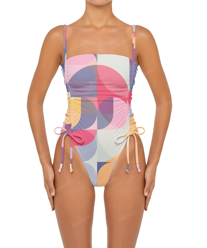 BSWS-S52 Princess Line Ruched One Piece