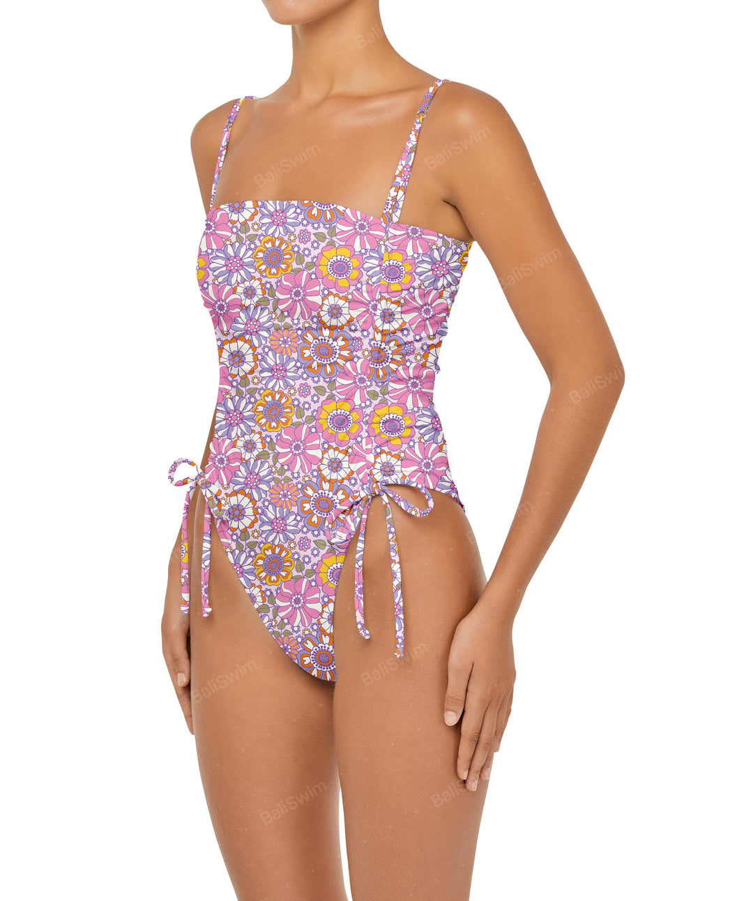 BSWS-S52 Princess Line Ruched One Piece