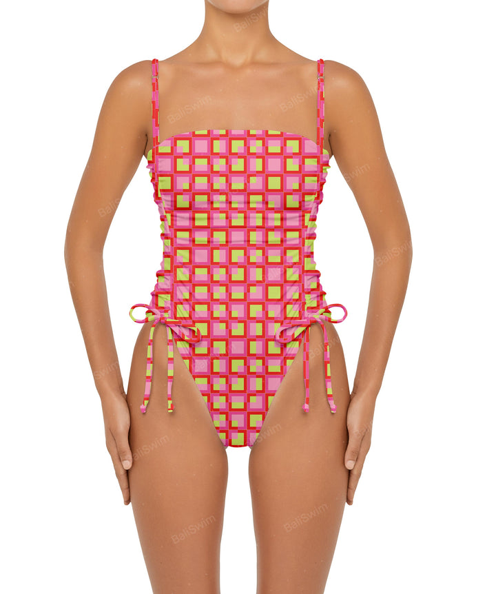 BSWS-S52 Princess Line Ruched One Piece