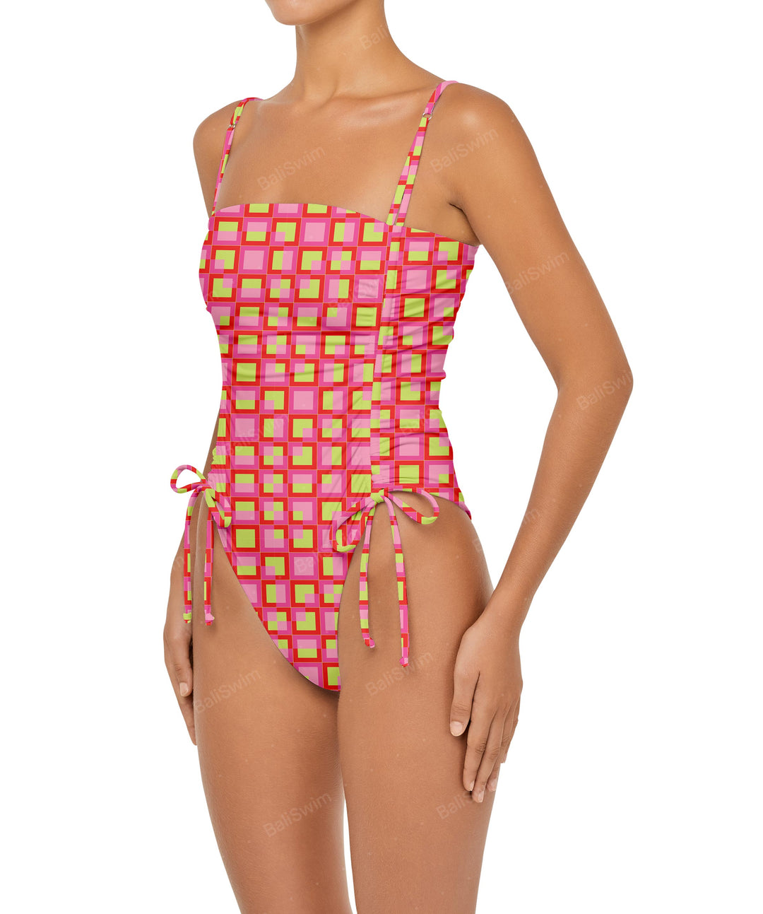 BSWS-S52 Princess Line Ruched One Piece
