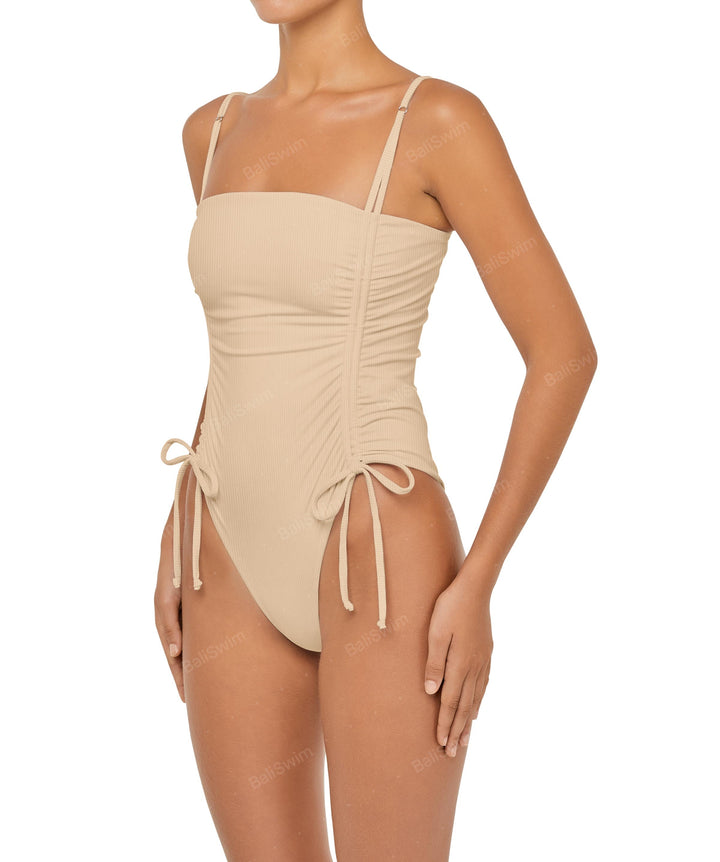 BSWS-S52 Princess Line Ruched One Piece