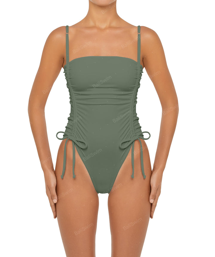 BSWS-S52 Princess Line Ruched One Piece