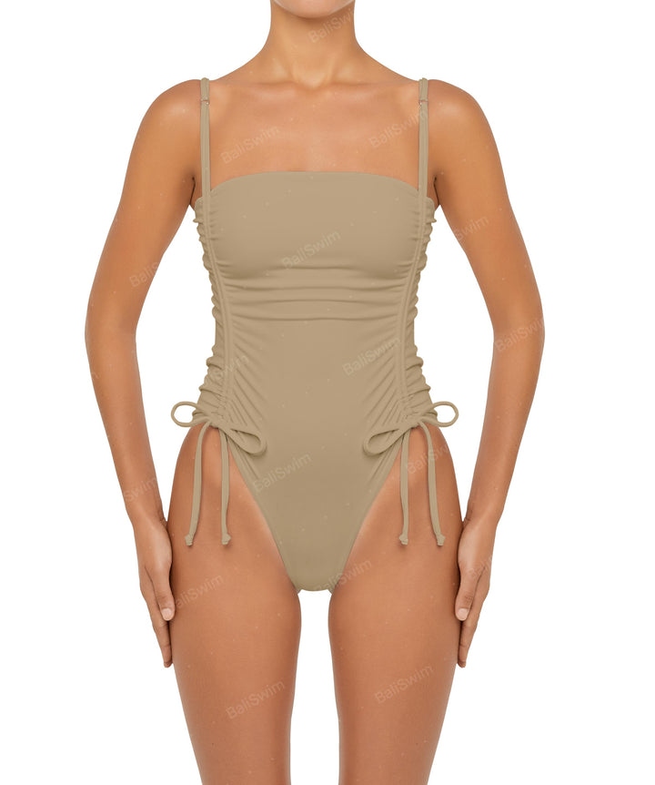 BSWS-S52 Princess Line Ruched One Piece