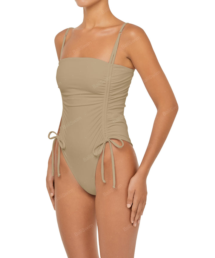 BSWS-S52 Princess Line Ruched One Piece