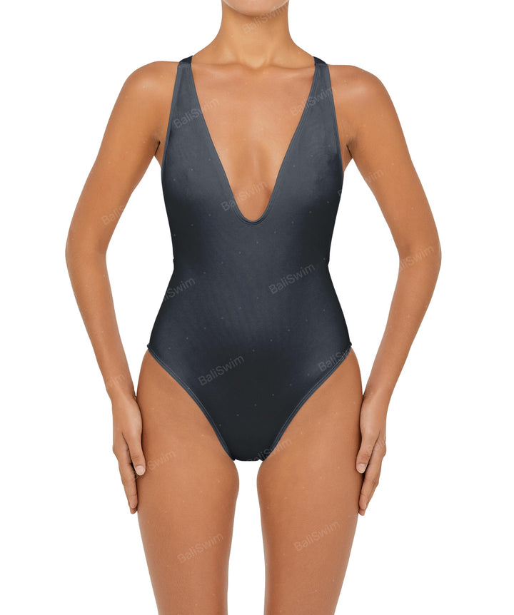 BSWS-S54 Low Back Criss Cross One Piece