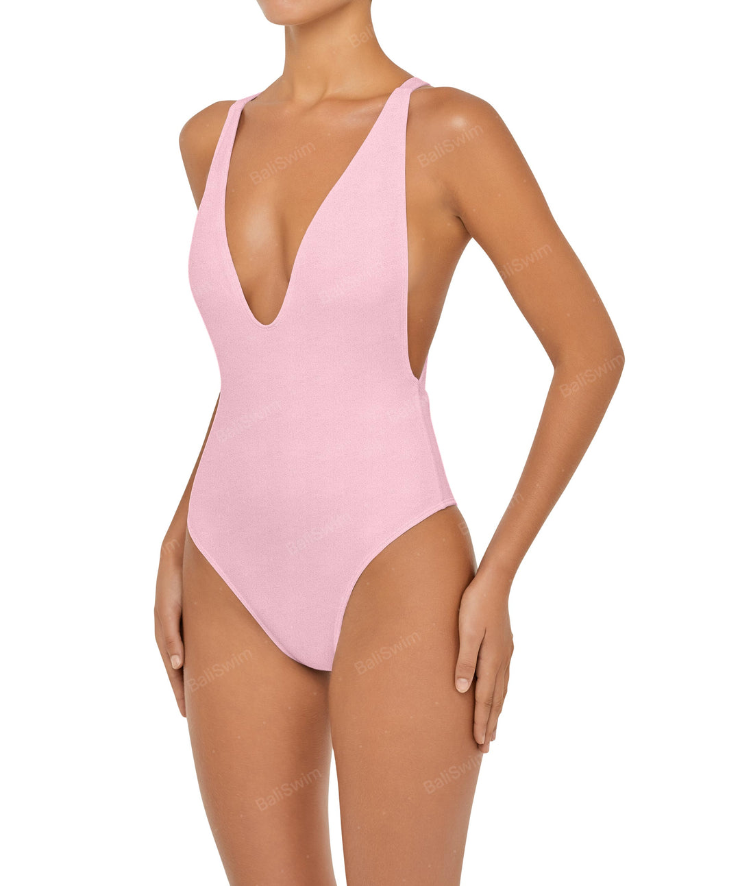 BSWS-S54 Low Back Criss Cross One Piece
