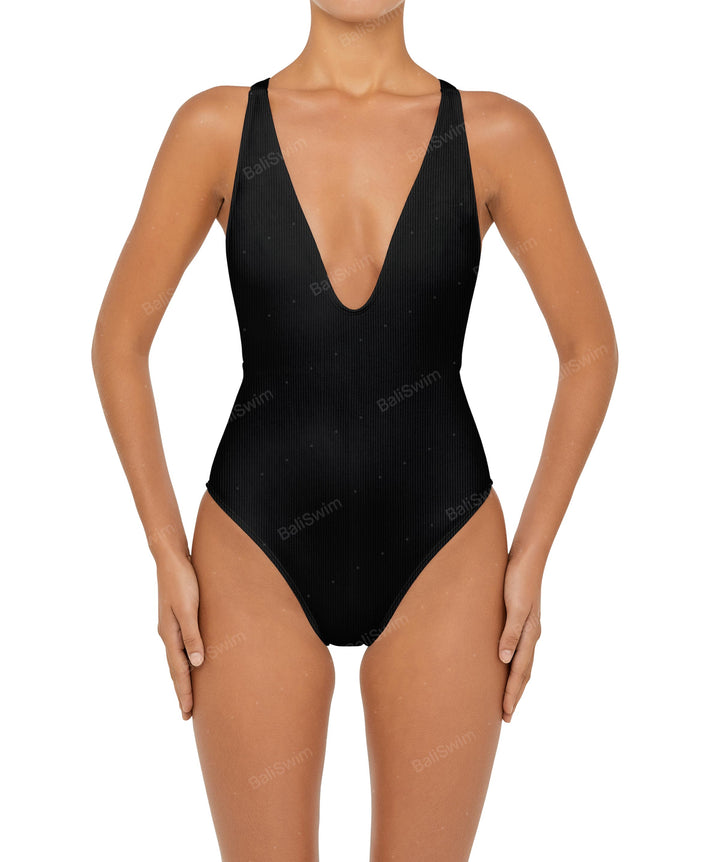 BSWS-S54 Low Back Criss Cross One Piece