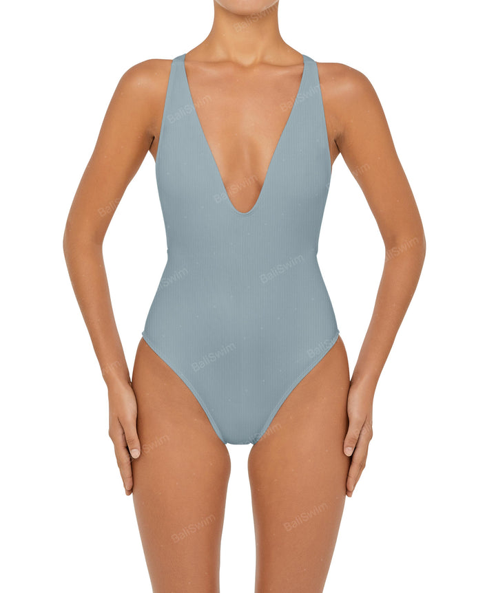 BSWS-S54 Low Back Criss Cross One Piece