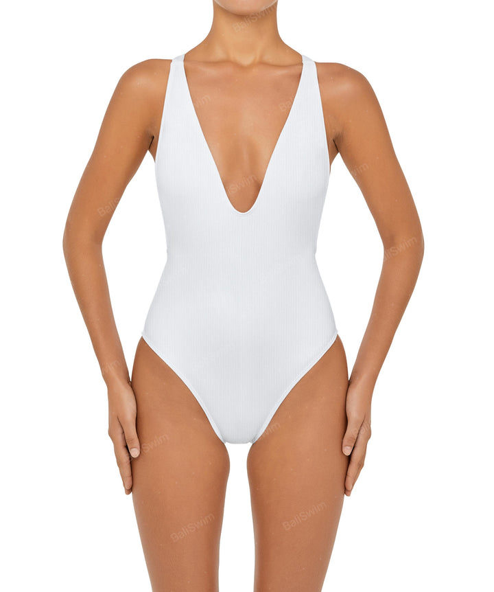BSWS-S54 Low Back Criss Cross One Piece