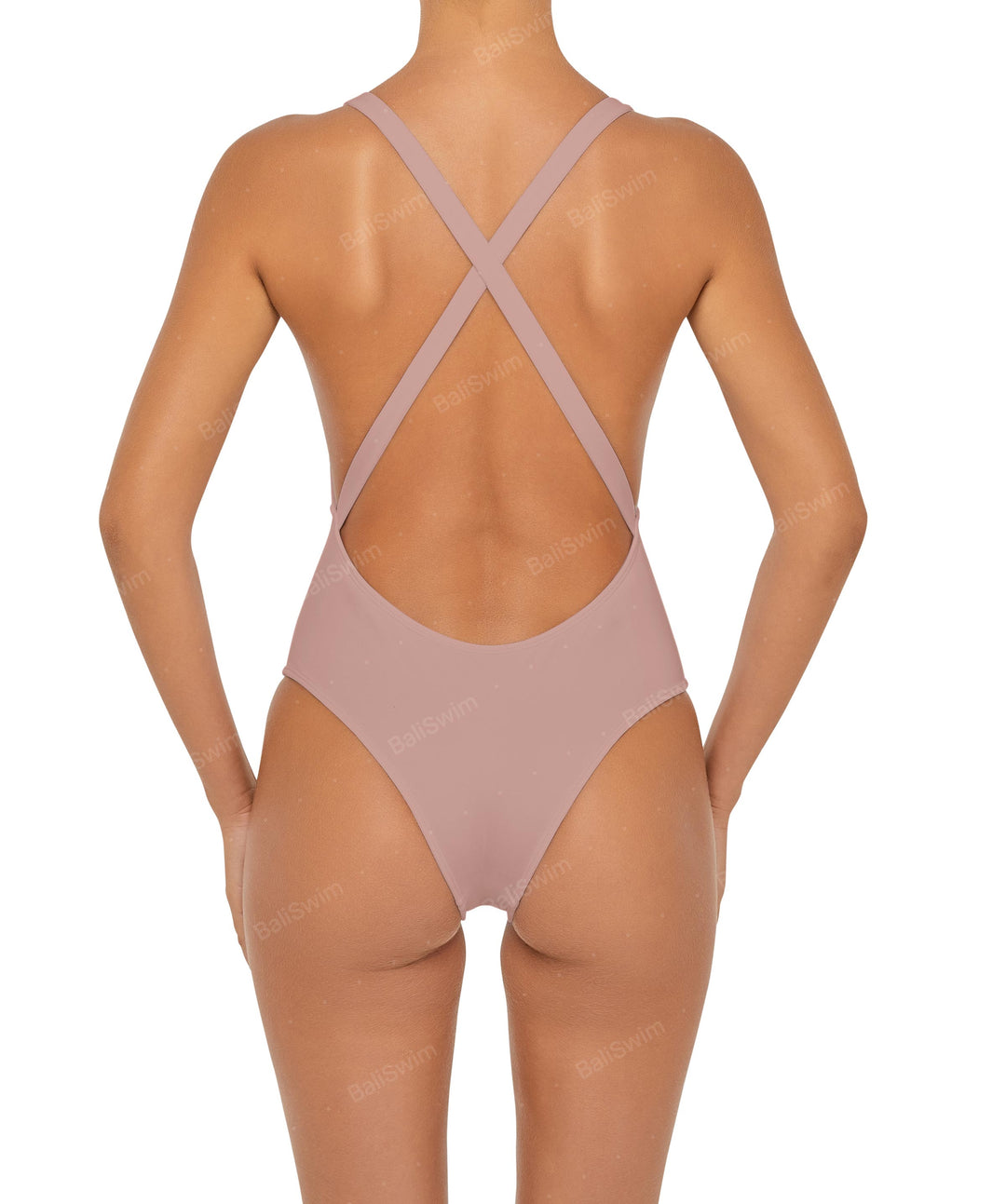 BSWS-S54 Low Back Criss Cross One Piece