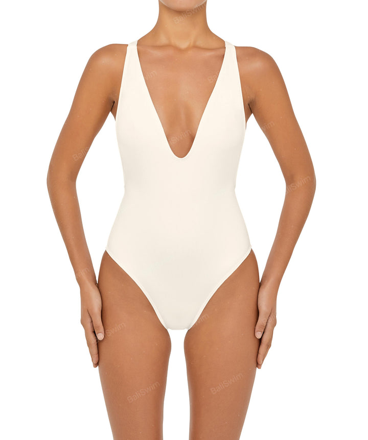 BSWS-S54 Low Back Criss Cross One Piece