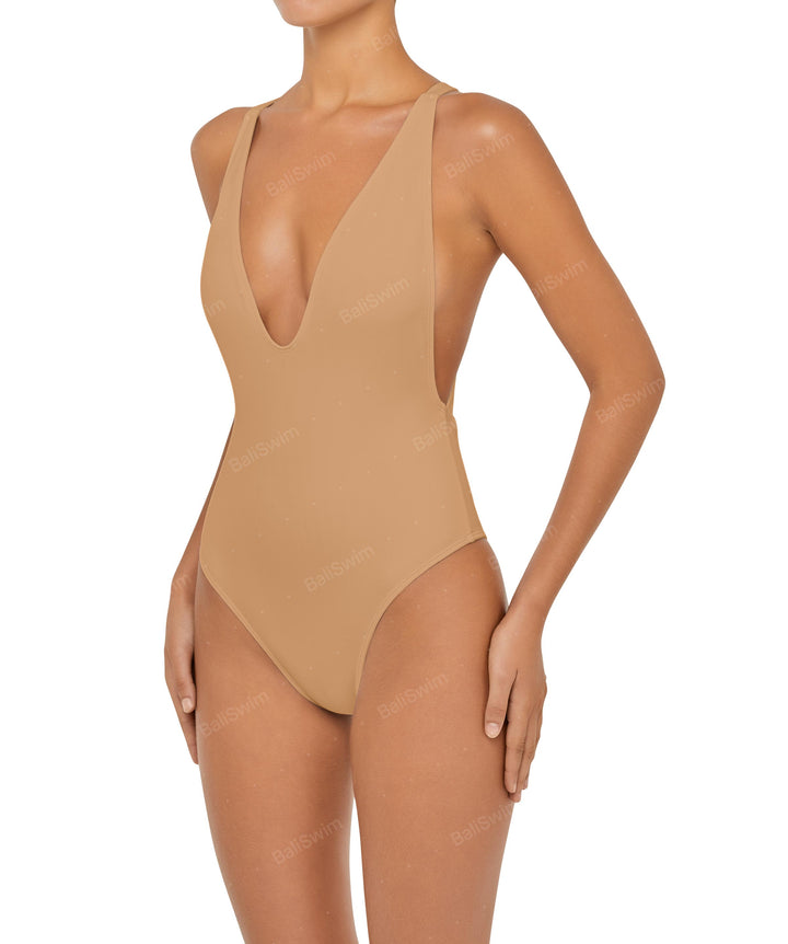 BSWS-S54 Low Back Criss Cross One Piece