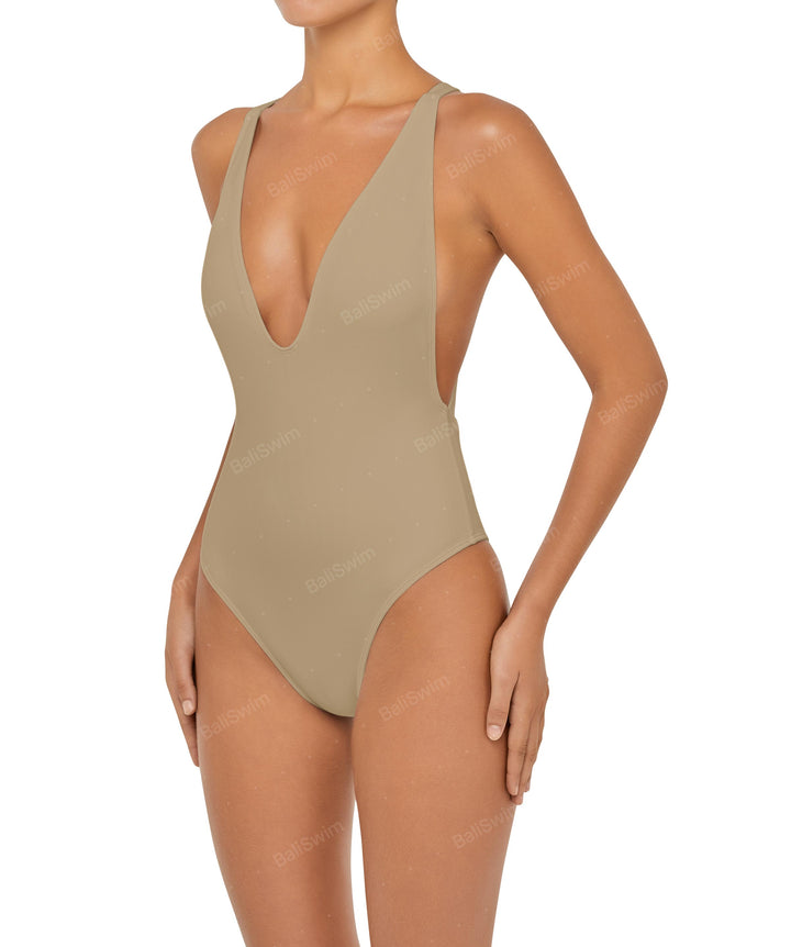 BSWS-S54 Low Back Criss Cross One Piece