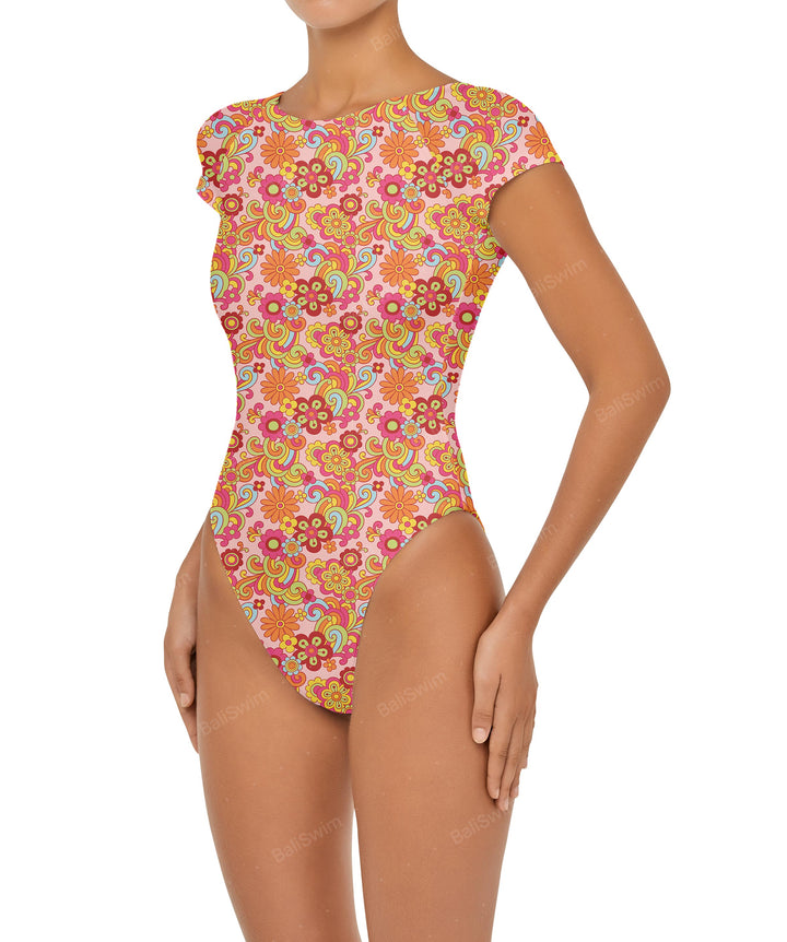 BSWS-S56 Raglan Short Sleeves One Piece