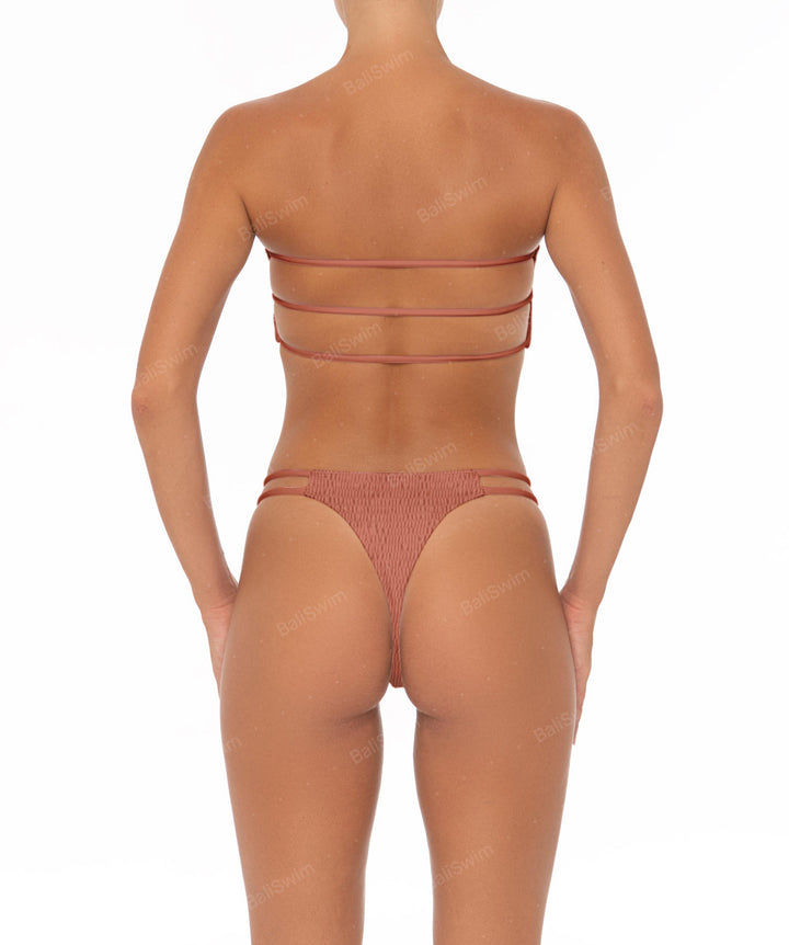 BSWS-T02rs Strappy Bandeau Bikini Top