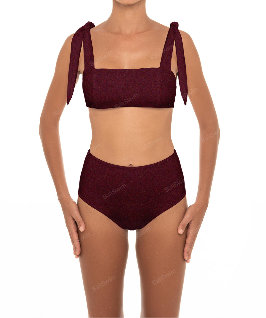 BSWS-T26 Tie Shoulder Bikini Top
