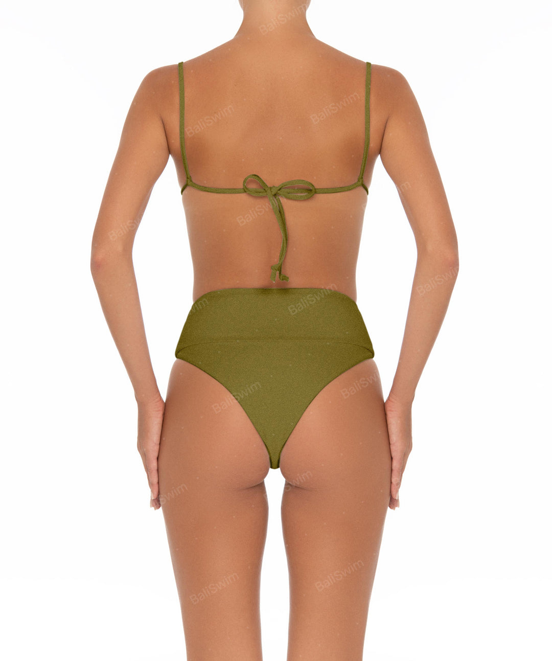 BSWS-B37 High Waisted Wide Band Bikini Bottom
