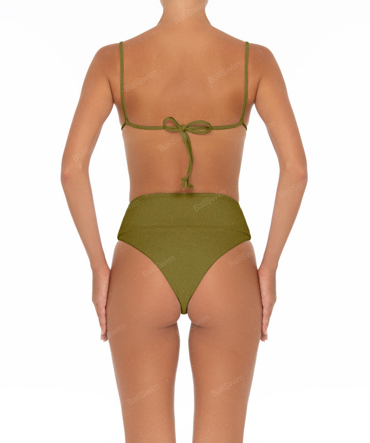 BSWS-B37 High Waisted Wide Band Bikini Bottom