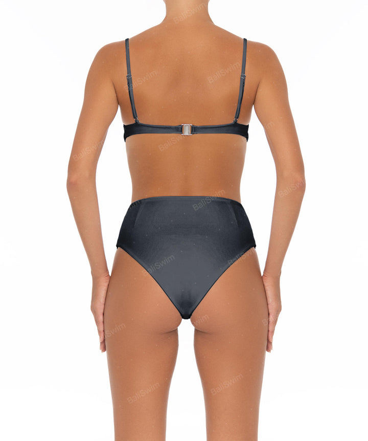 BSWS-B40 Darted High Rise Bikini Bottom