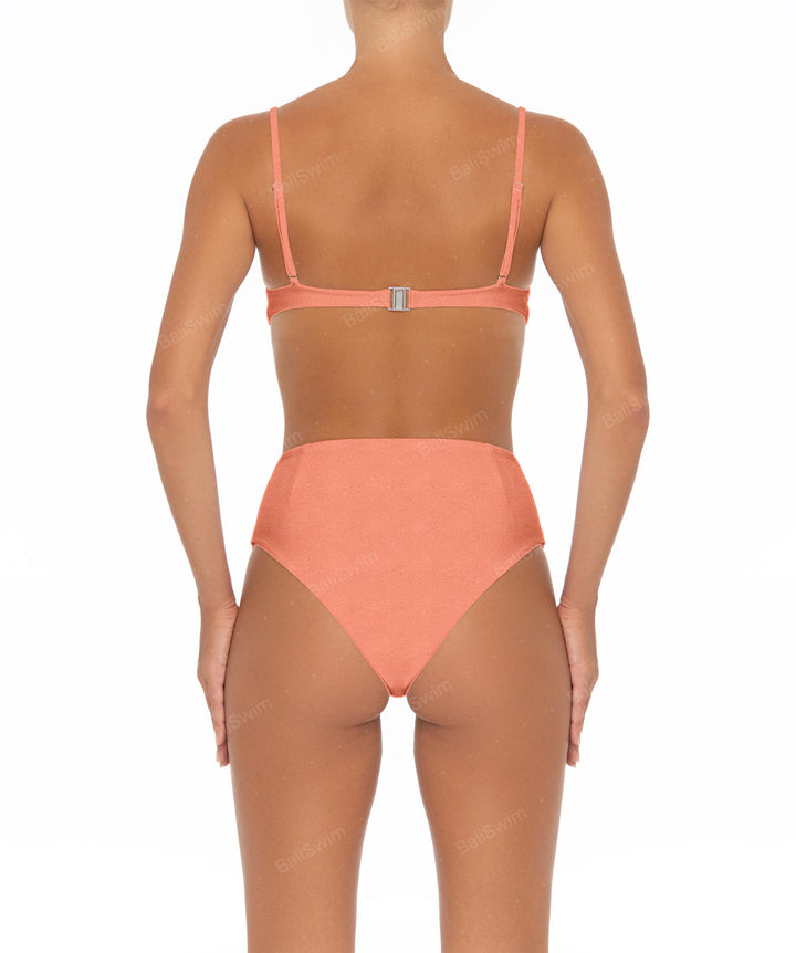 BSWS-B40 Darted High Rise Bikini Bottom