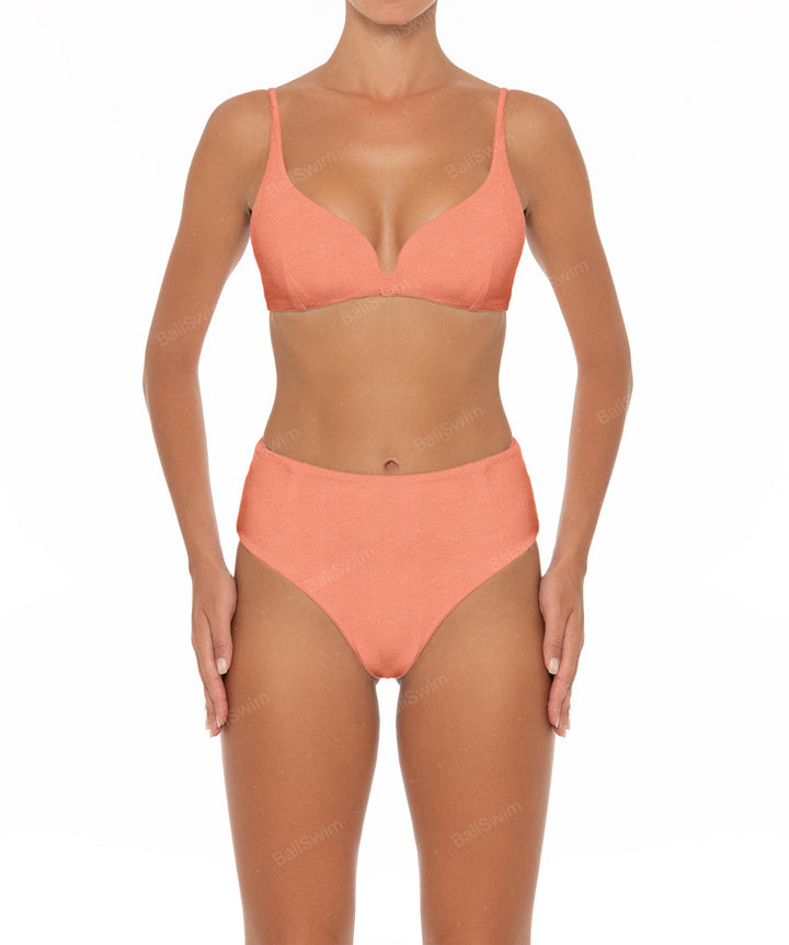 BSWS-B40 Darted High Rise Bikini Bottom