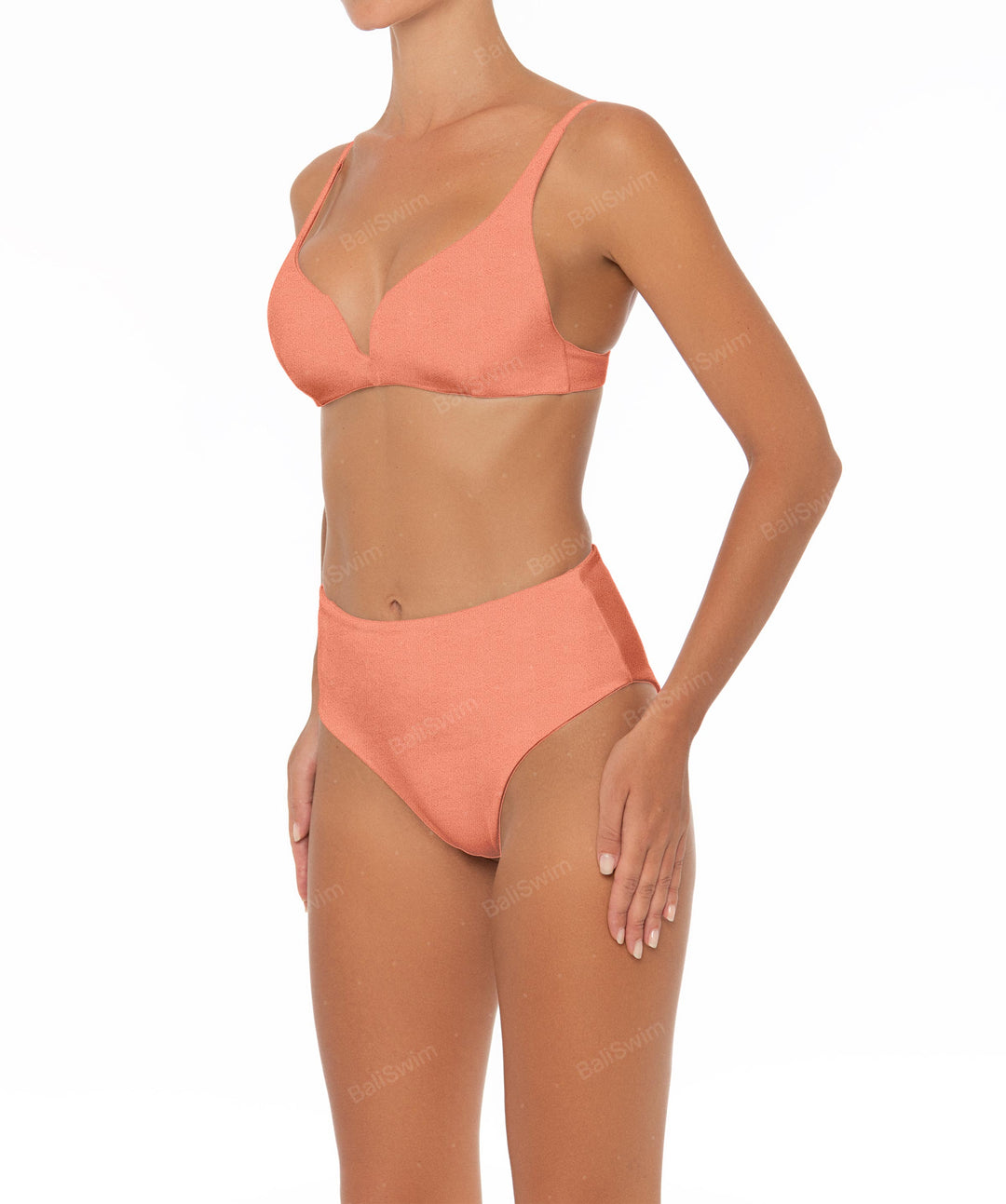 BSWS-B40 Darted High Rise Bikini Bottom